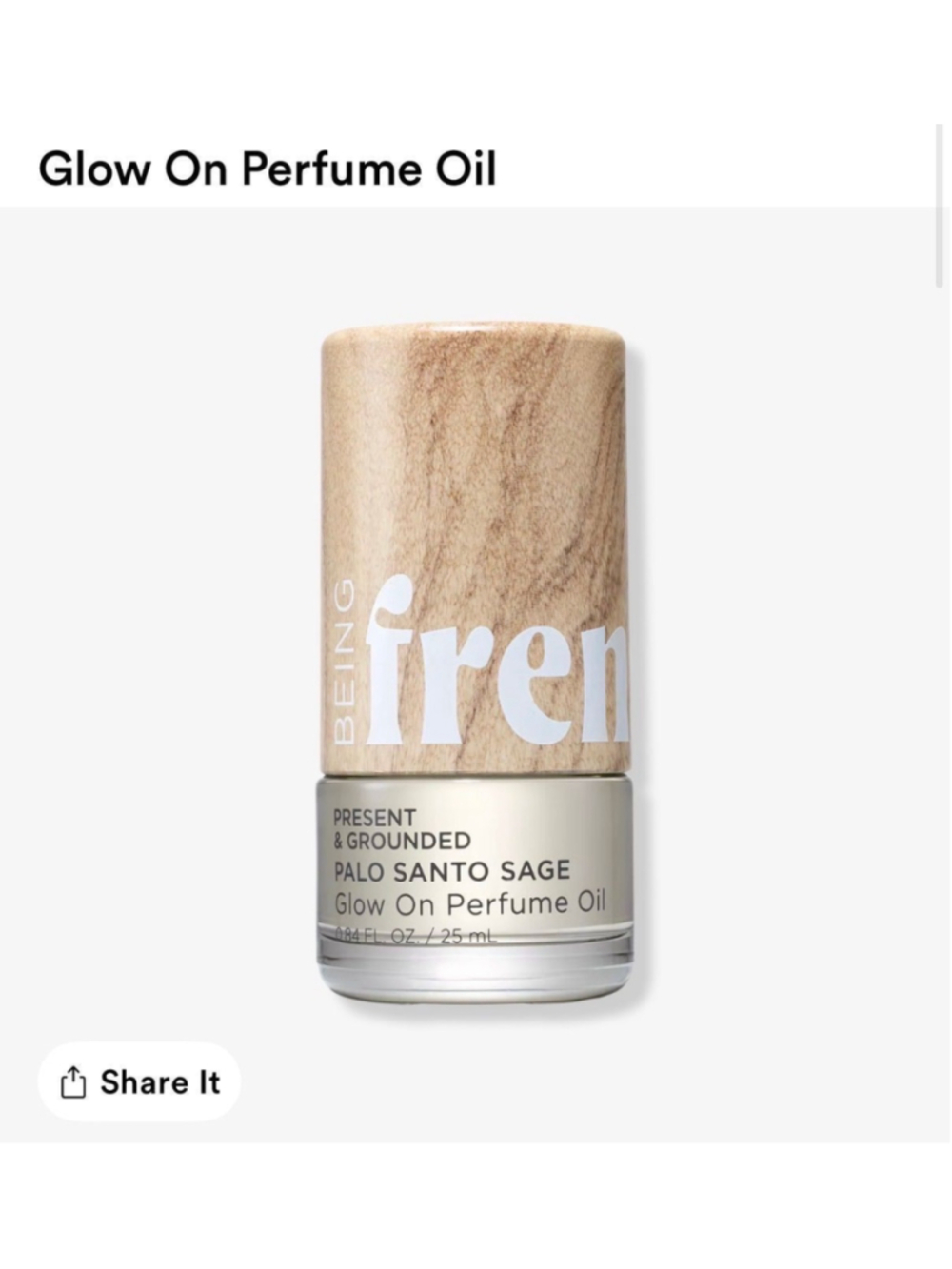 75.) Being Frenshe | Palo Santo Sage Roll on Perfume Oil